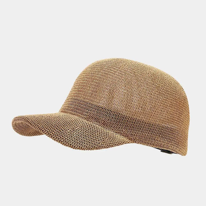 Stylový pletený sluneční klobouk s širokým okrajem - SunWeave Style