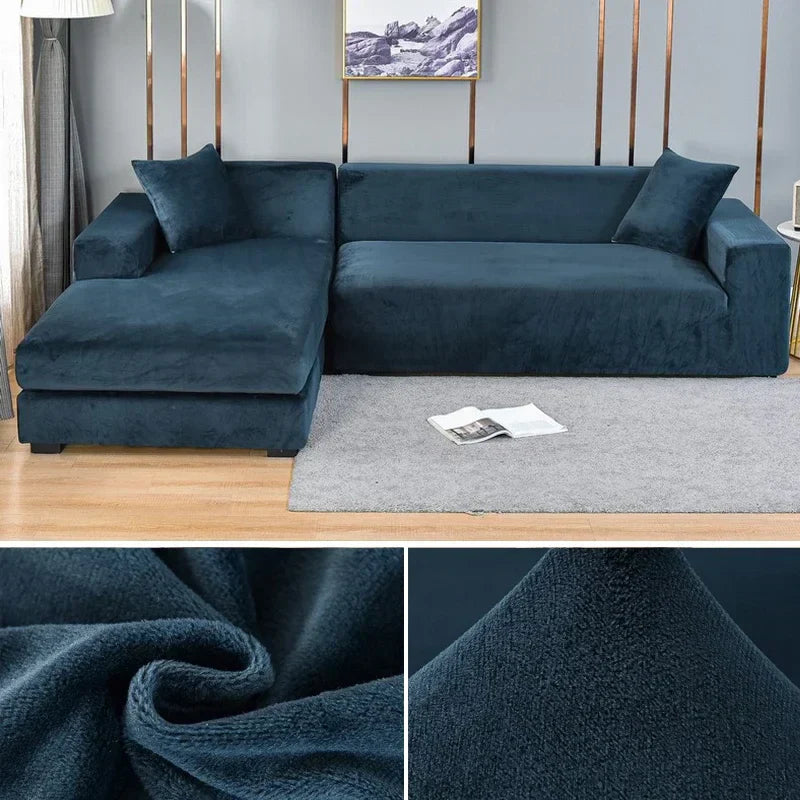 Stretch Velours potah na pohovku s luxusním zpracováním – Sofina