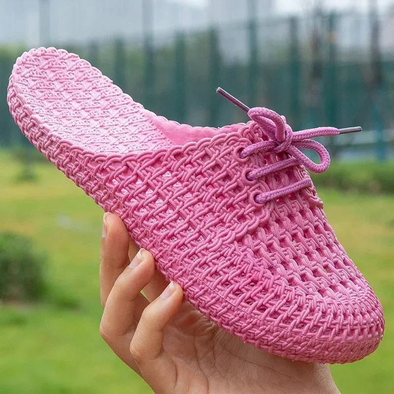 Vzdušné dámské outdoorové loafers s otevřenou špičkou – Linaya