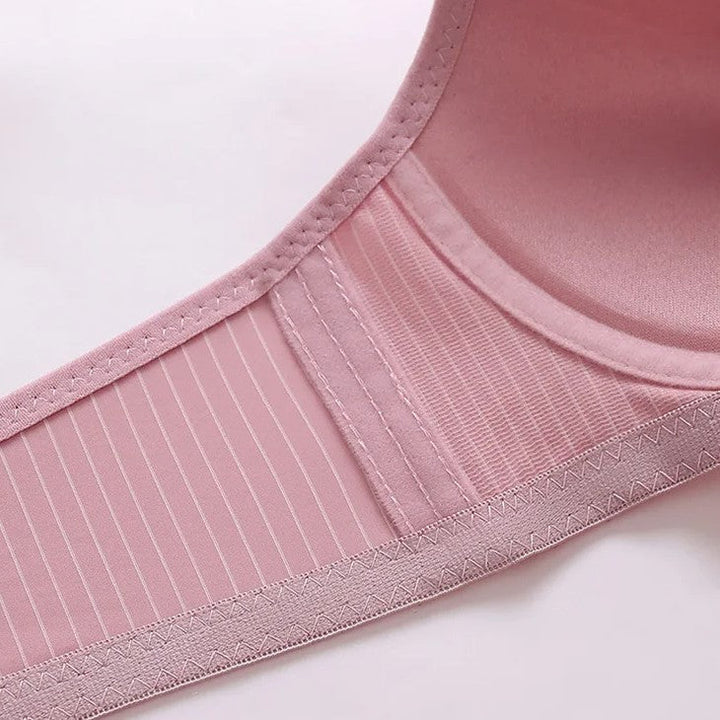 Rosa elastischer Taillengürtel aus Stoff, nahtlos, für Damenmode und Shapewear.