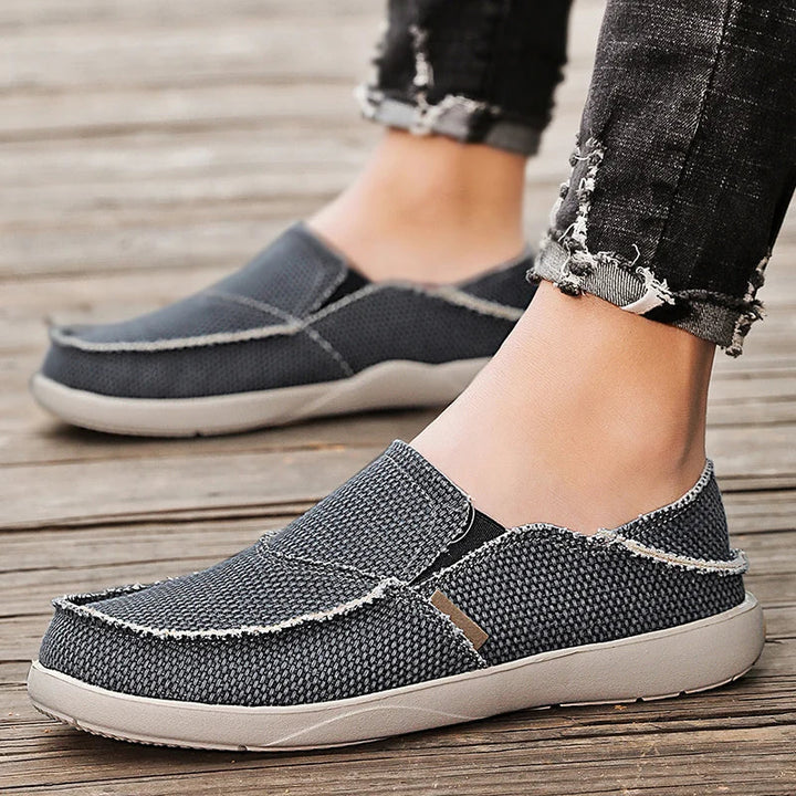 Lehké plátěné tenisky pro muže | Prodyšné podzimní espadrilky - Niko