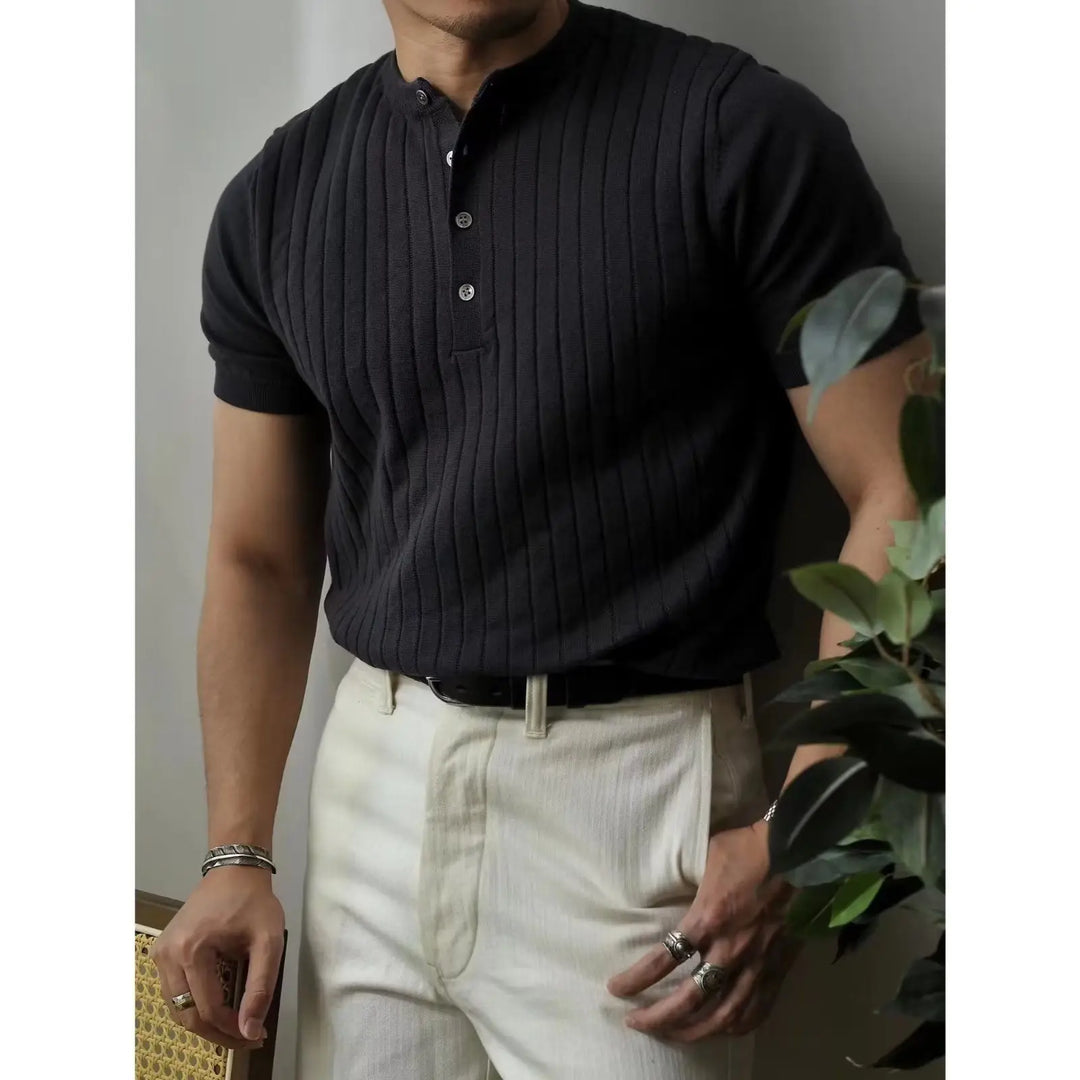 Slim Fit pánská košile na zip – Fabrizio
