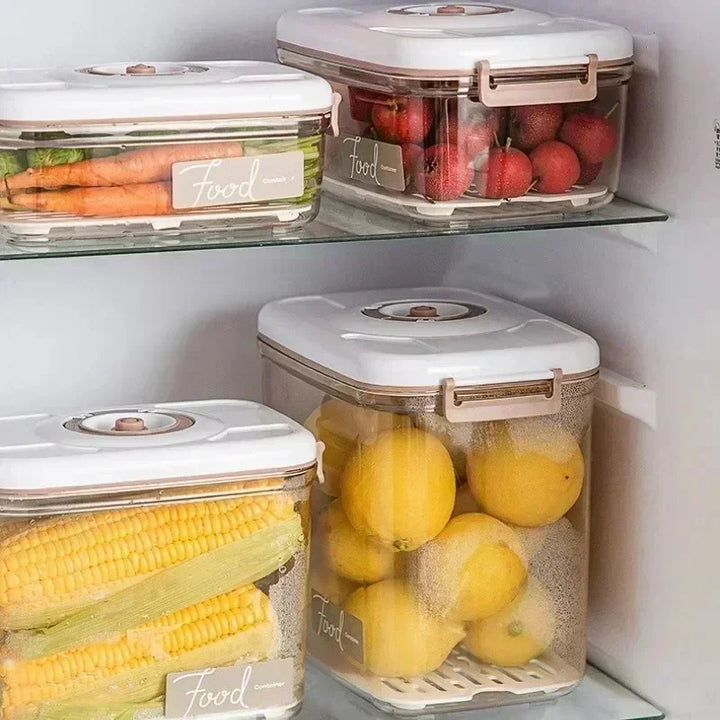 Vakuový box na potraviny, průhledná nádoba s ruční pumpou – FreshLock