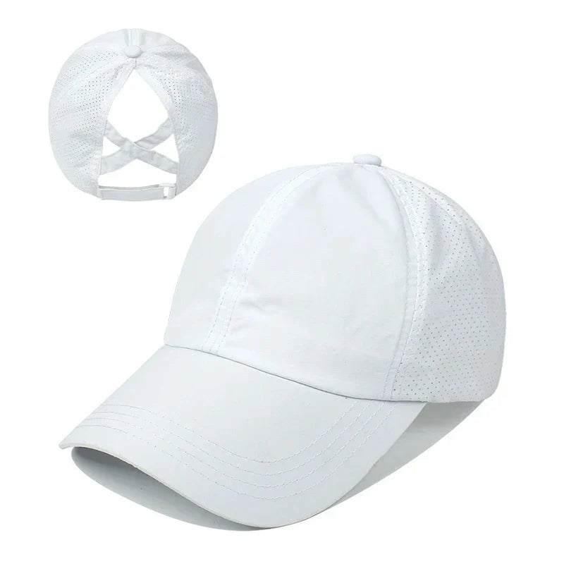 Prodyšná unisex sportovní čepice z pletiva s nastavitelným střihem – AeroCap