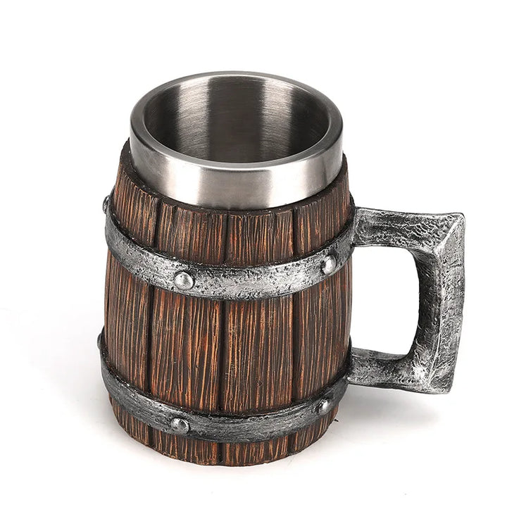 Dřevěný džbán s nerezovou vložkou (600 ml) – EichenKrug Oktoberfest 2025