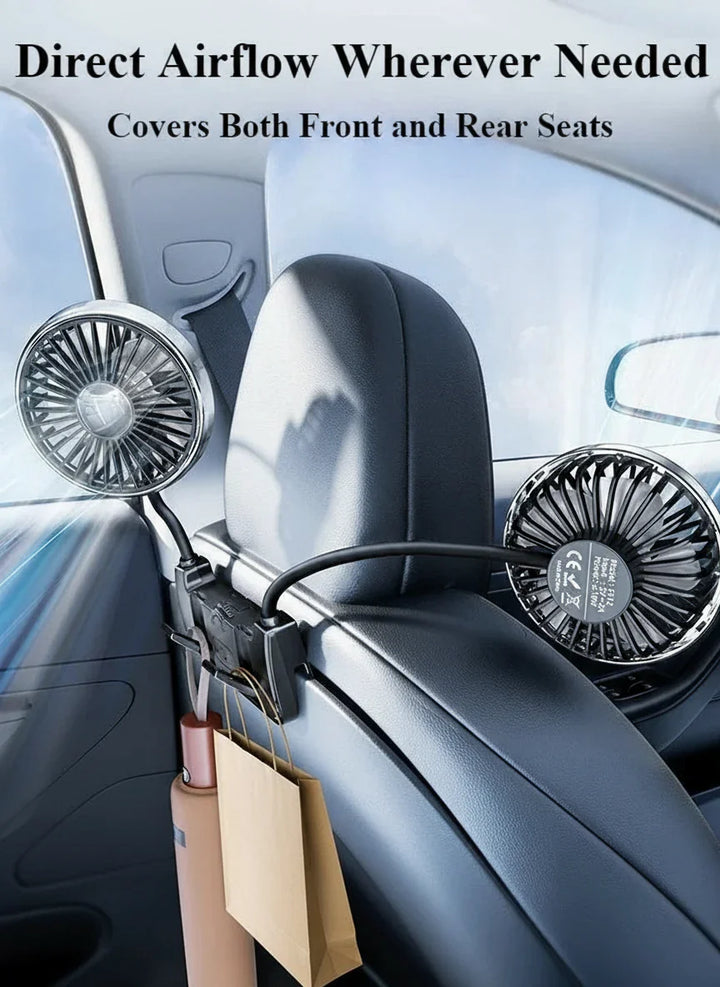 Stolní ventilátor s dvojitou hlavou – Eary – (dobíjecí přes USB-C)