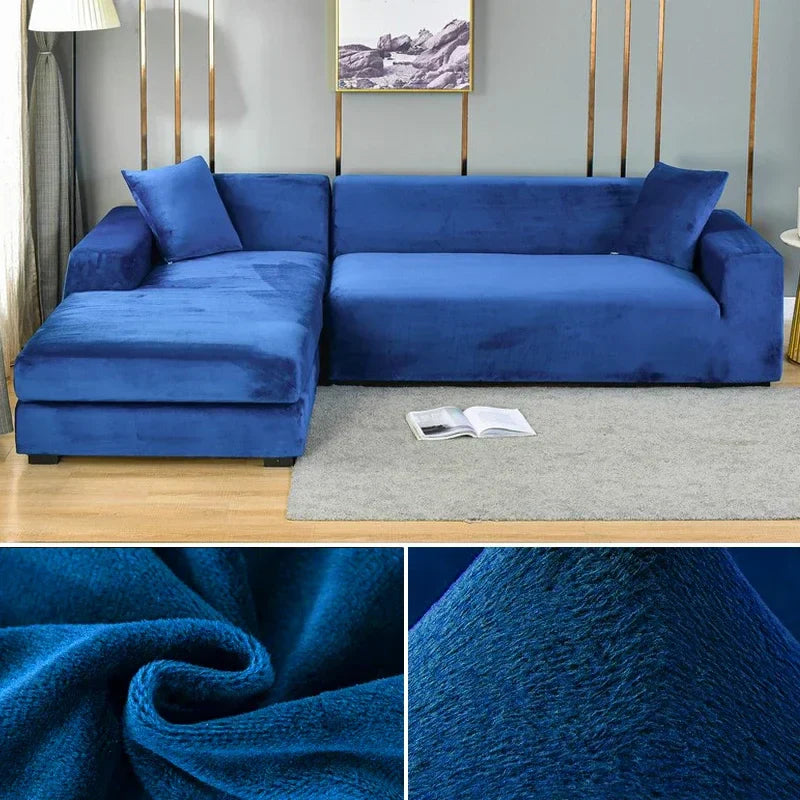Stretch Velours potah na pohovku s luxusním zpracováním – Sofina