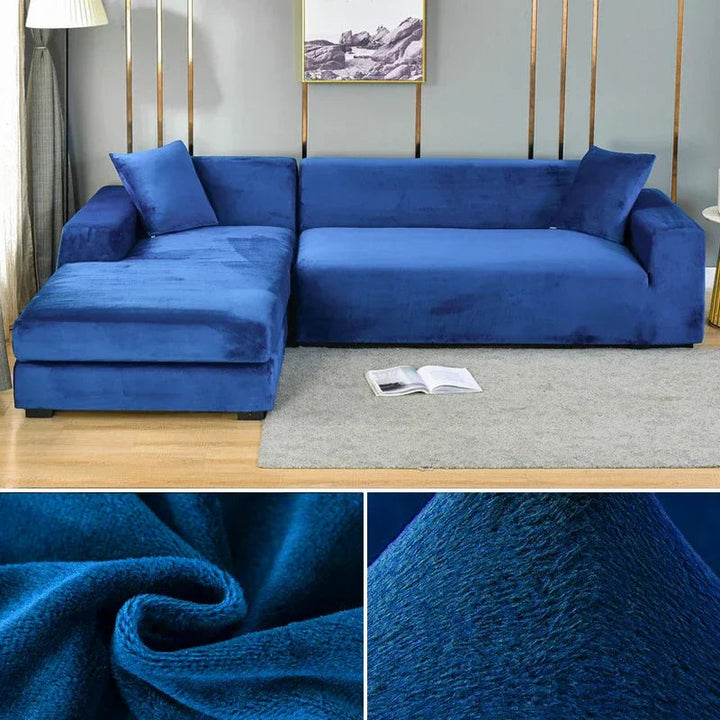 Stretch Velours potah na pohovku s luxusním zpracováním – Sofina