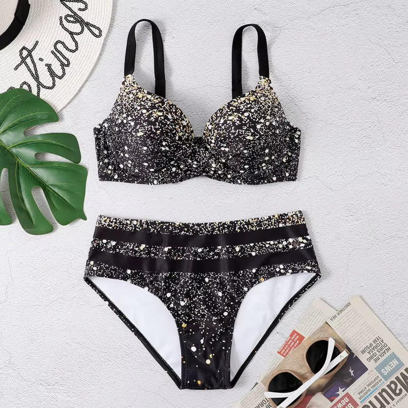 Trendový bikinový set s vysokým pasem – Selina