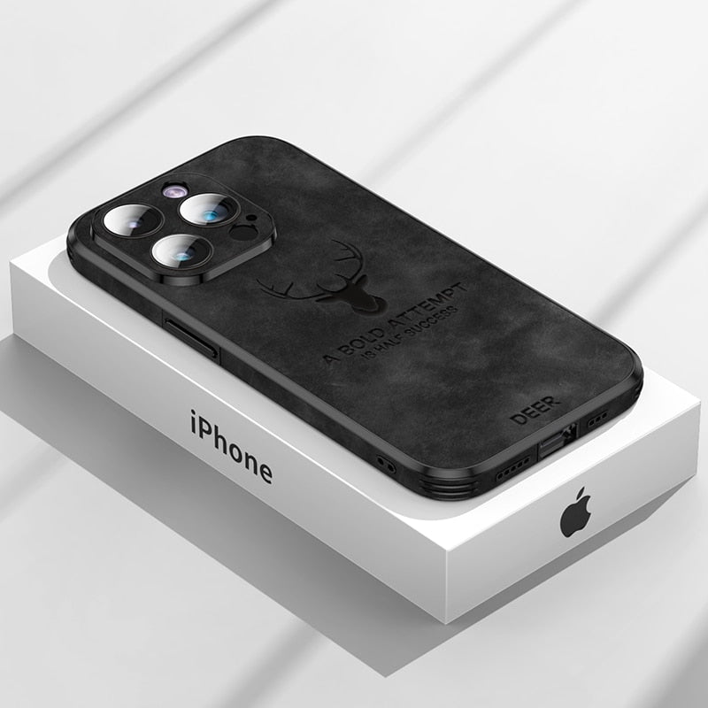 Luxusní jelení kůže iPhone obal - Veltro