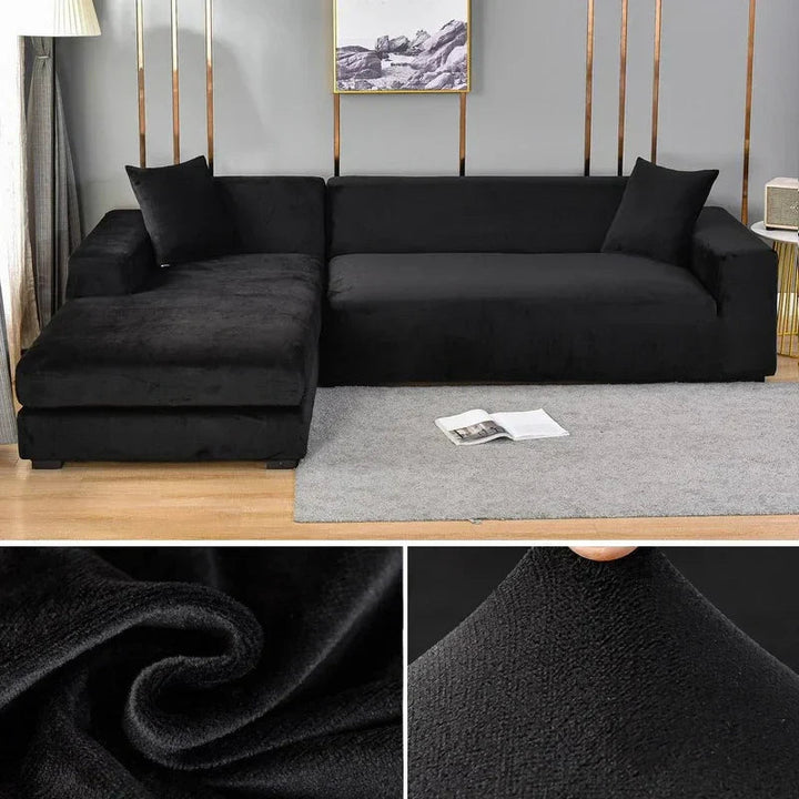 Stretch Velours potah na pohovku s luxusním zpracováním – Sofina