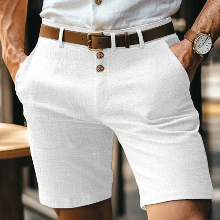 Pánské prodyšné vintage slim-fit letní kraťasy – Lennart