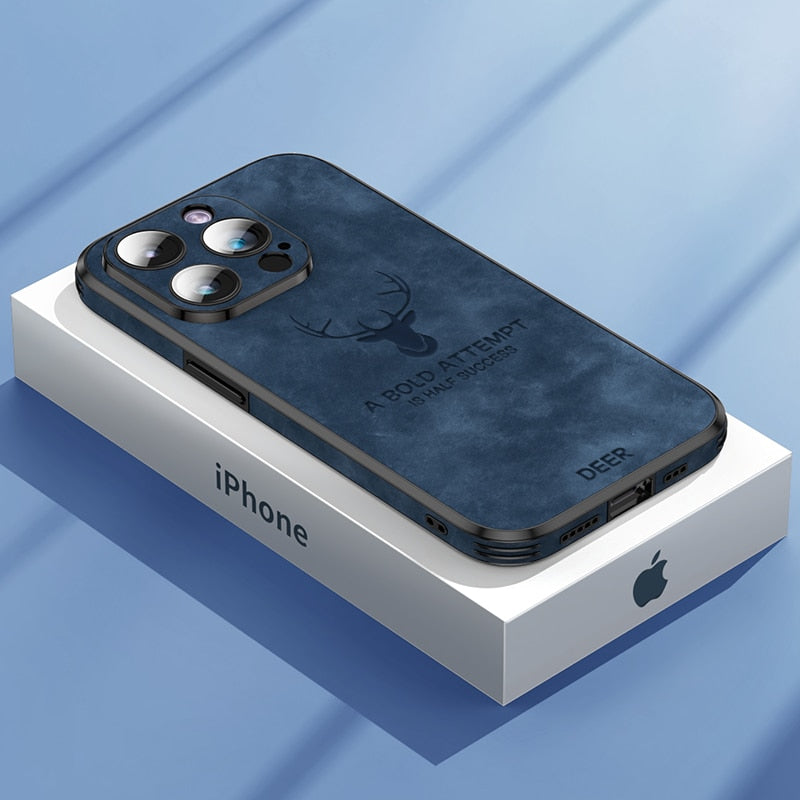 Luxusní jelení kůže iPhone obal - Veltro