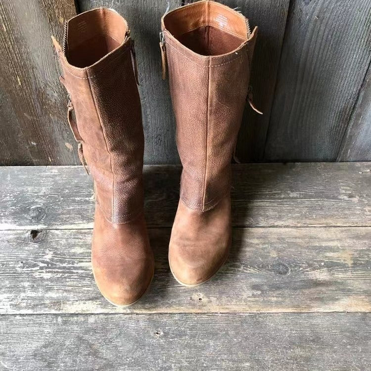 Dámské kožené podzimní boty – Sigrid