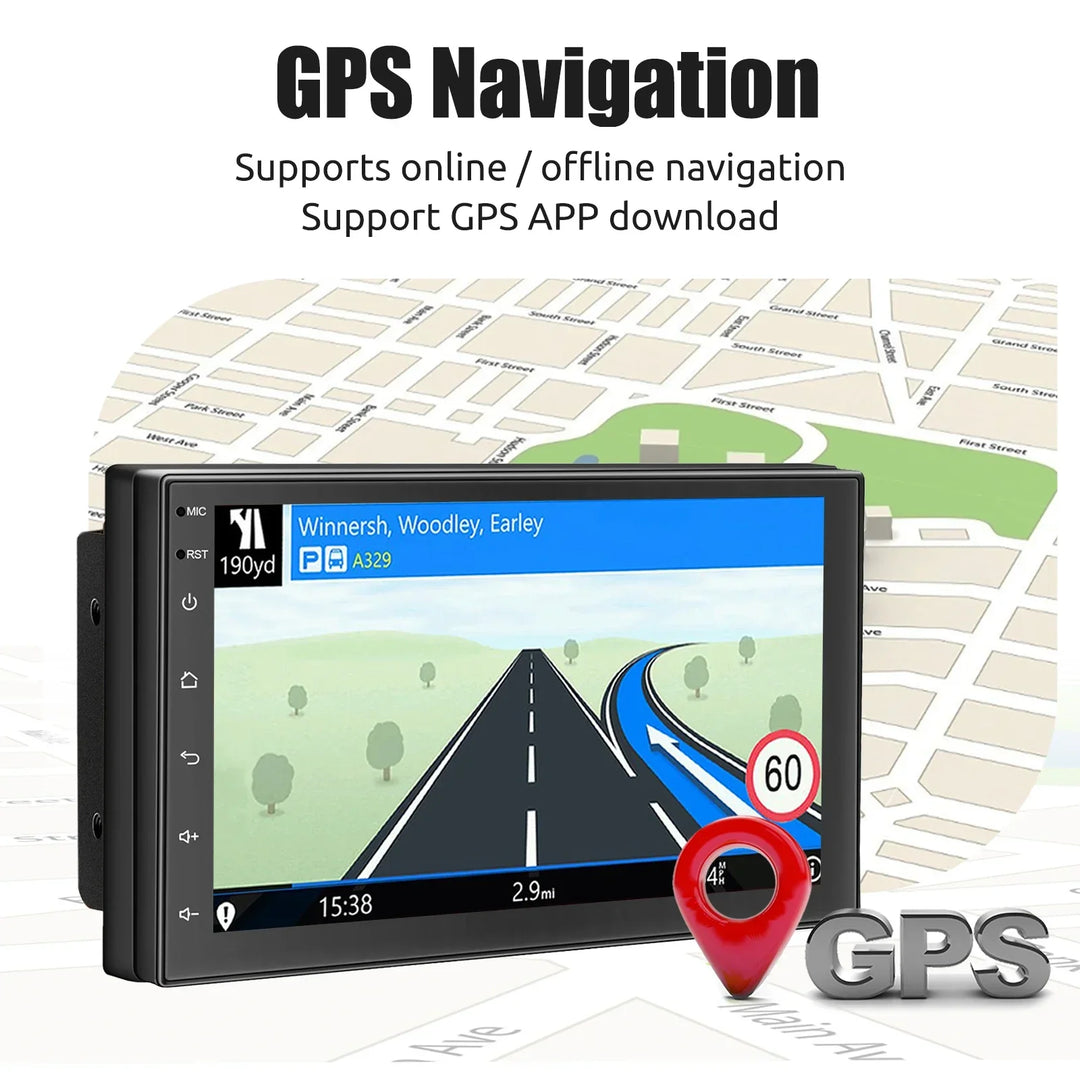 Univerzální autorádio s Androidem, dotykovým displejem, GPS a bezdrátovým CarPlay