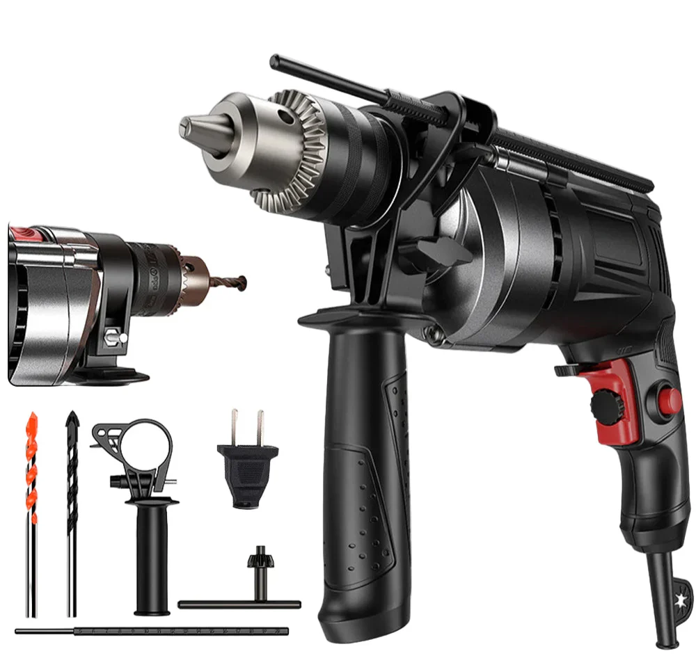 780W elektrický sekáč a vrták s plynule nastavitelnou rychlostí – DrillForce