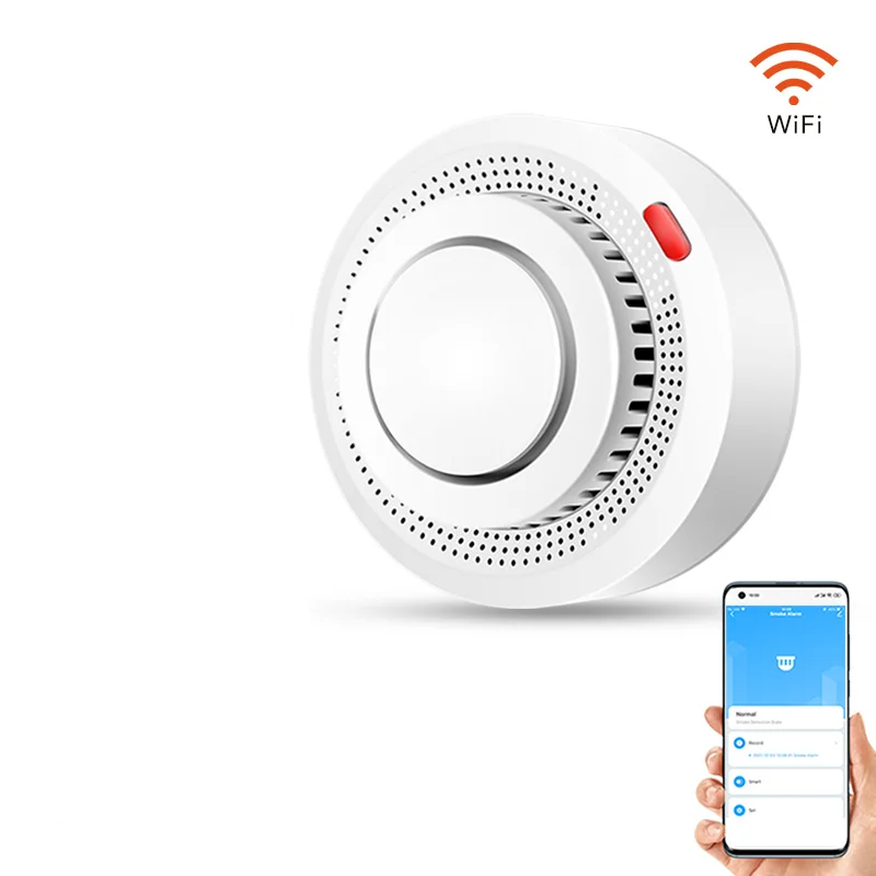 Inteligentní WiFi kouřový a požární hlásič 85 dB – SafeSense
