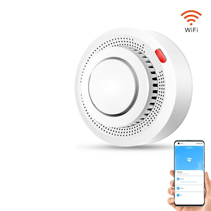 Inteligentní WiFi kouřový a požární hlásič 85 dB – SafeSense