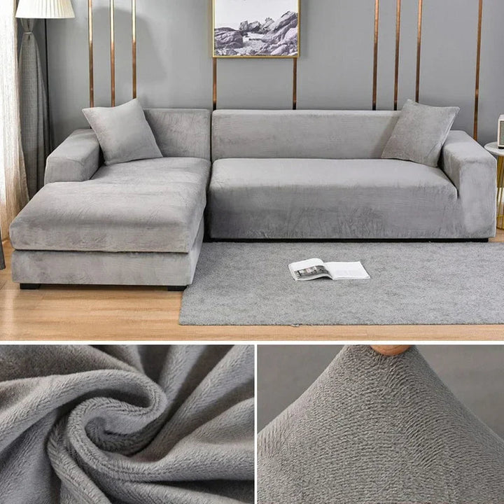 Stretch Velours potah na pohovku s luxusním zpracováním – Sofina