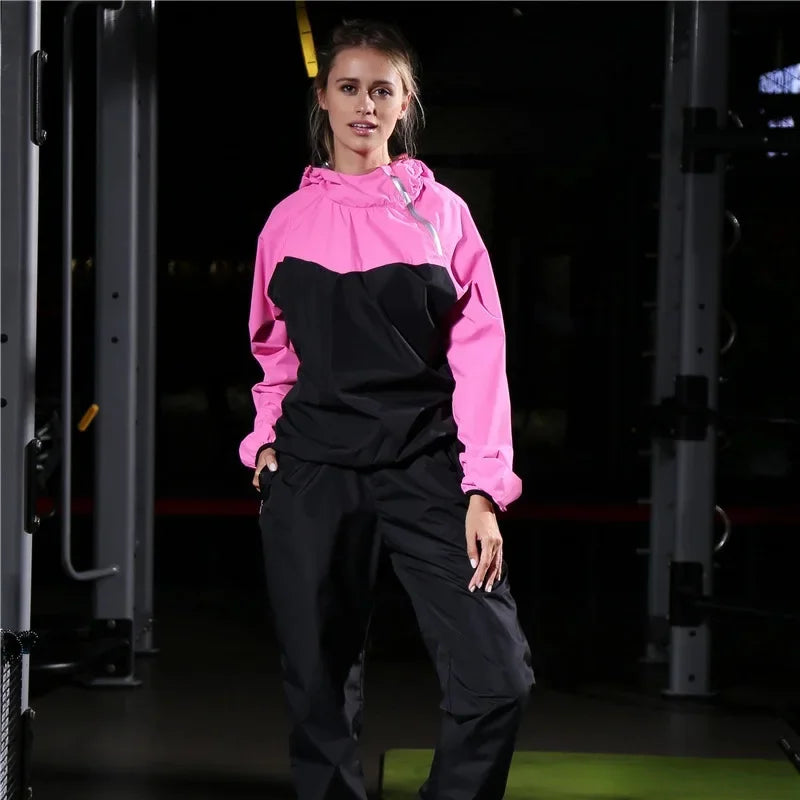 Lehká unisex tréninková sada s zipem a kapucí – Remo