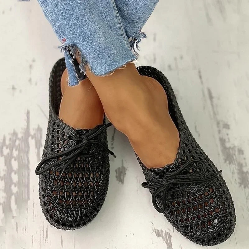Vzdušné dámské outdoorové loafers s otevřenou špičkou – Linaya