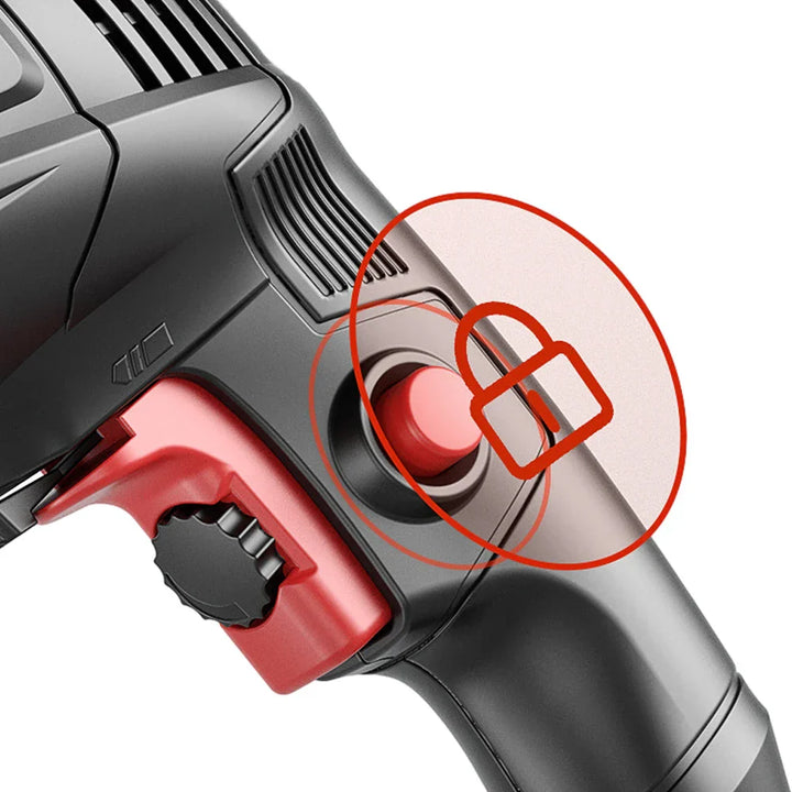 780W elektrický sekáč a vrták s plynule nastavitelnou rychlostí – DrillForce