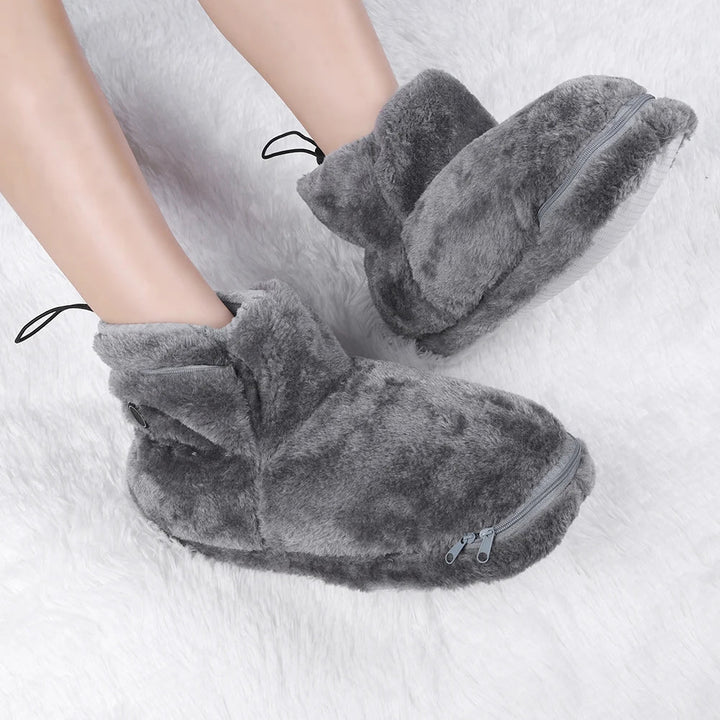 Elektrické USB pantofle s fleecovou podšívkou – WarmFeet