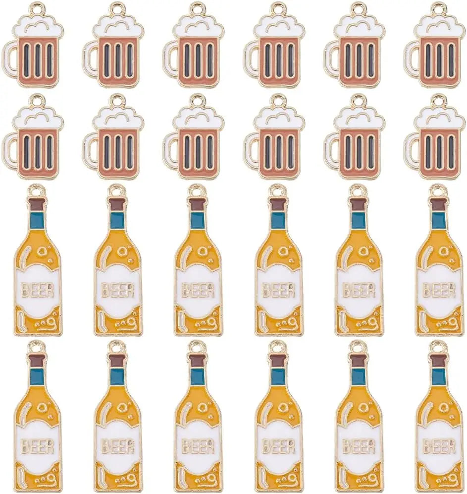 Závěsný stojan na šperky v designu piva (40-set) – ProstCharms Oktoberfest 2025