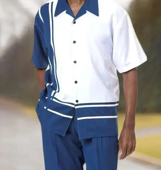 Trendy set se dvěma díly pro muže ve stylu Harajuku s 3D potiskem – Kenji