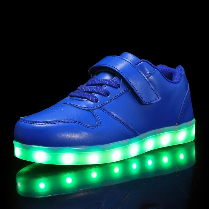 Dětské LED tenisky s efektem změny barvy při chůzi