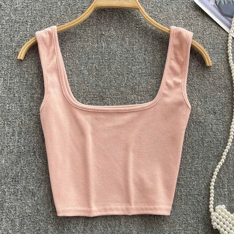Crop-top bez zad v jednobarevné barvě – Zayra