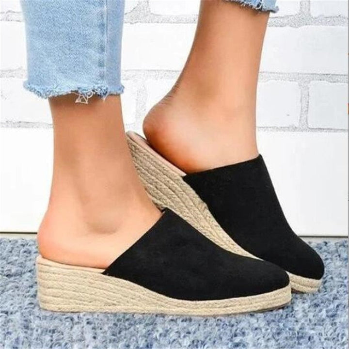 Retro Chic klínové sandály - Vera