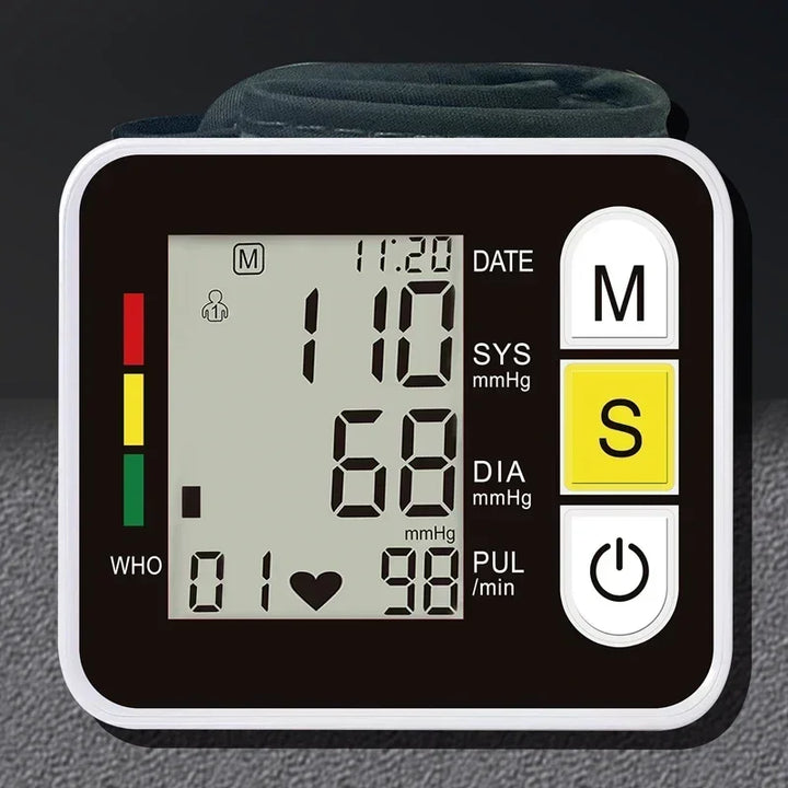 Digitální zápěstní tlakoměr s LCD displejem – PulseTrack