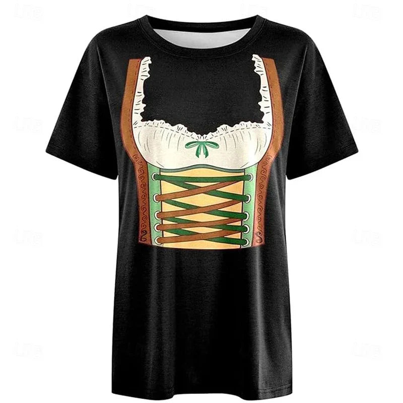 Tričko ve stylu dirndlu – DirndlShirt Oktoberfest 2025