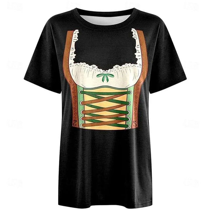 Tričko ve stylu dirndlu – DirndlShirt Oktoberfest 2025
