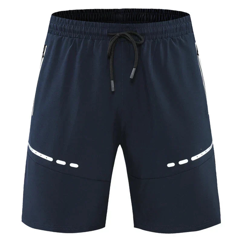 Sportovní a stylové slim-fit tréninkové šortky s kapsami na zip – Kian