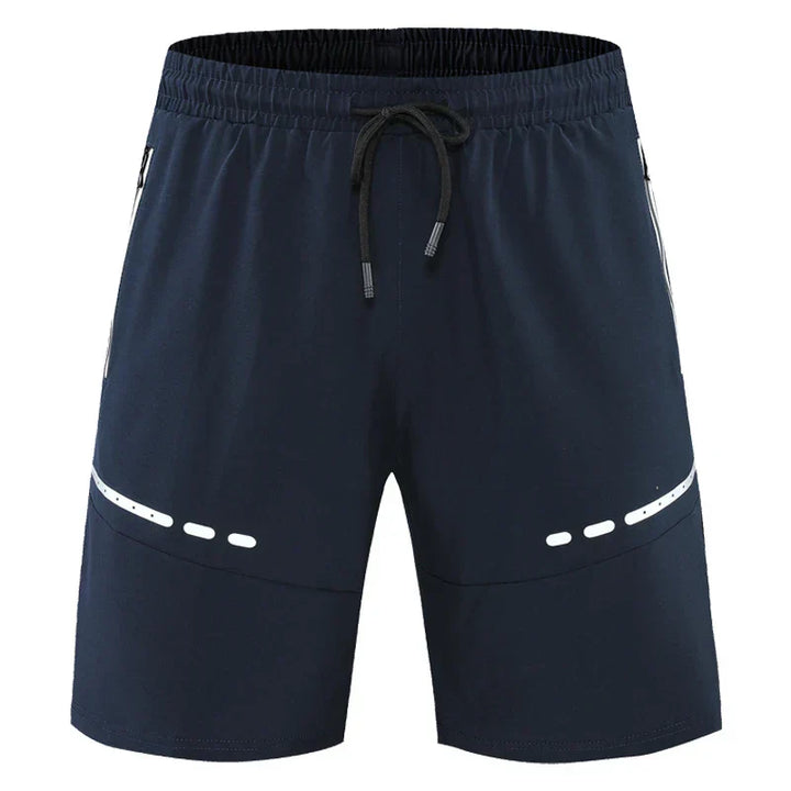 Sportovní a stylové slim-fit tréninkové šortky s kapsami na zip – Kian