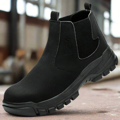 Pánské pracovní bezpečnostní boty voděodolné s ocelovou špicí a širokým střihem – Magnus