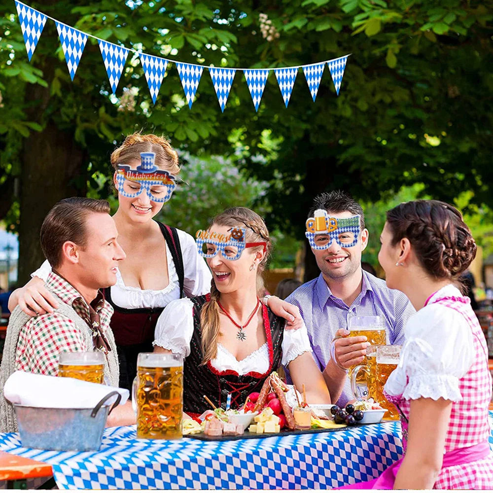 Sada párty brýlí v designu Oktoberfest (12 kusů) - 1+1 zdarma - vtipné brýle Oktoberfest 2026