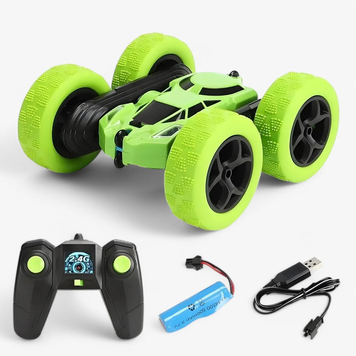 RC kaskadérské vozidlo s funkcí přetočení a terénními schopnostmi – FlipRacer X