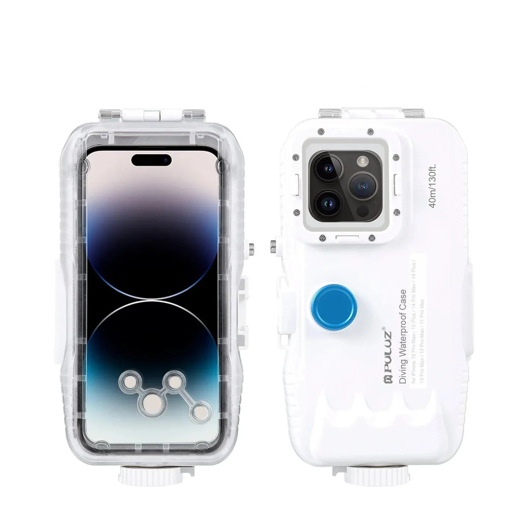 Vodotěsné potápěčské pouzdro pro iPhone s ochranou až do hloubky 40 m a dotykovým ovládáním – AquaShield