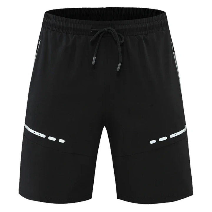 Sportovní a stylové slim-fit tréninkové šortky s kapsami na zip – Kian