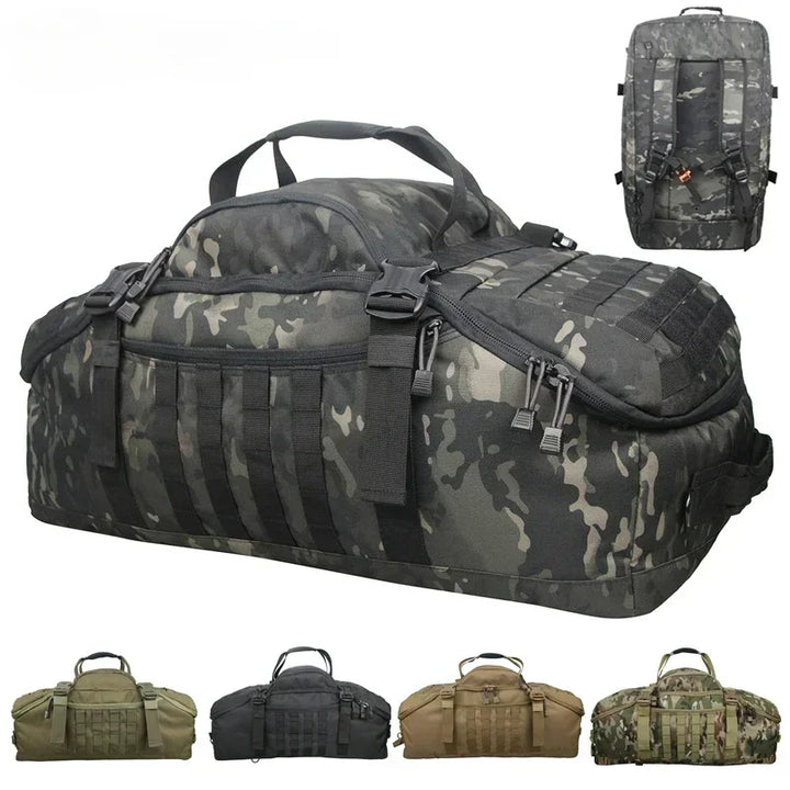 Taktische Camouflage-Tasche, wasserdicht, robust, für Outdoor-Aktivitäten, in verschiedenen Farben.