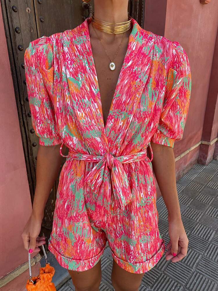 Trendy festivalový overal s páskem – Leona