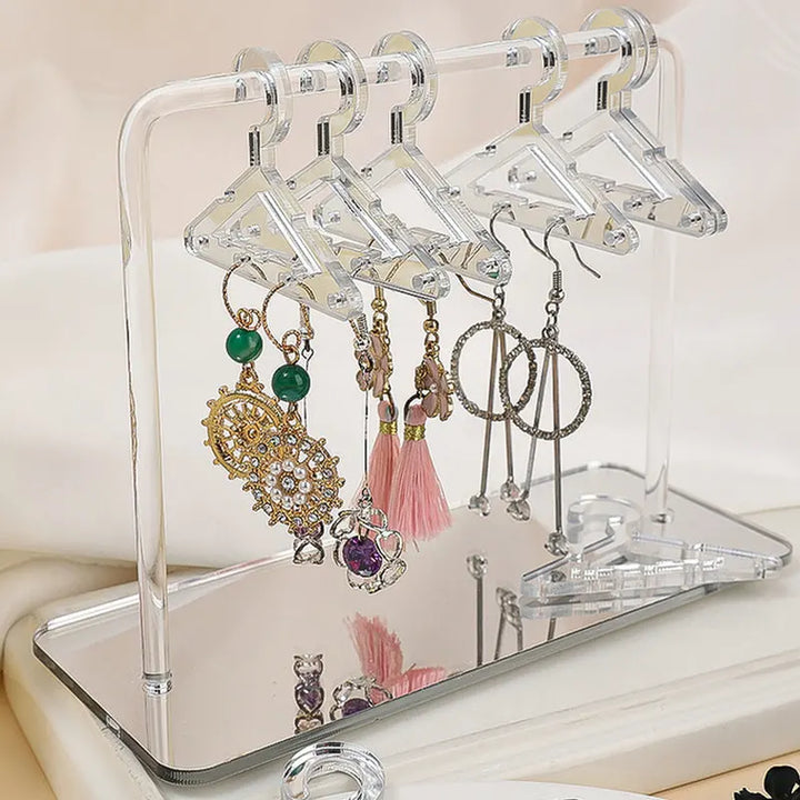 Acryl Schmuckständer mit Ohrringen, transparent, modern, Aufbewahrung, Schmuckdisplay, Organizer
