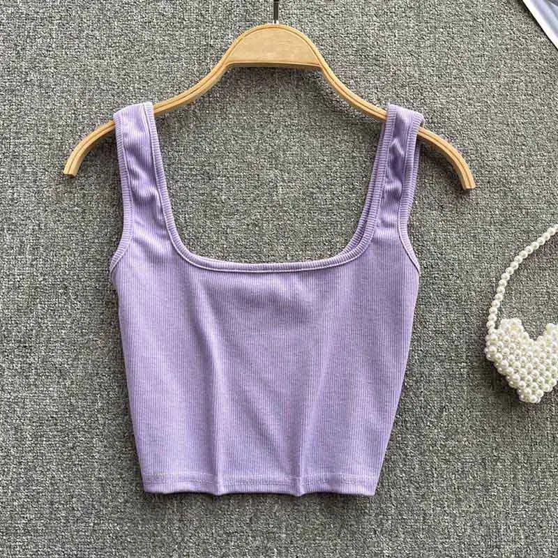 Crop-top bez zad v jednobarevné barvě – Zayra