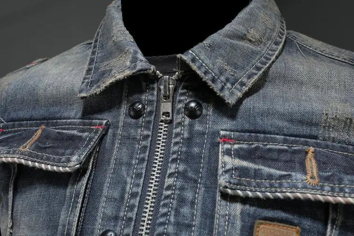 Retro džínsová bunda ve vintage stylu – Podzimní magie Jasper