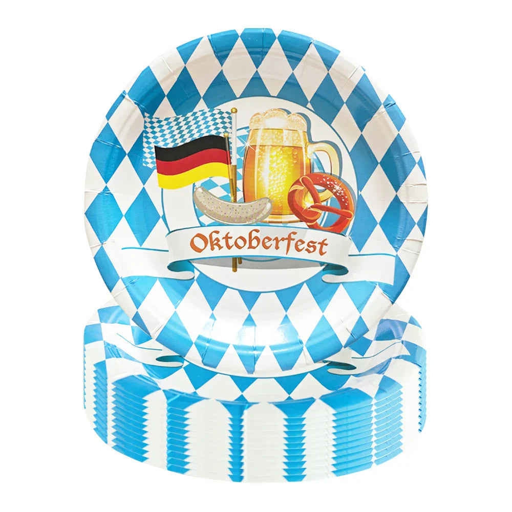 Jednorázová party servisní sada v designu Oktoberfest – ProstPaket Oktoberfest 2025