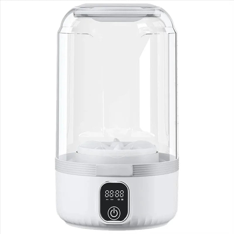 Přenosná mini pračka s LED displejem pro cestování a malé kusy oblečení