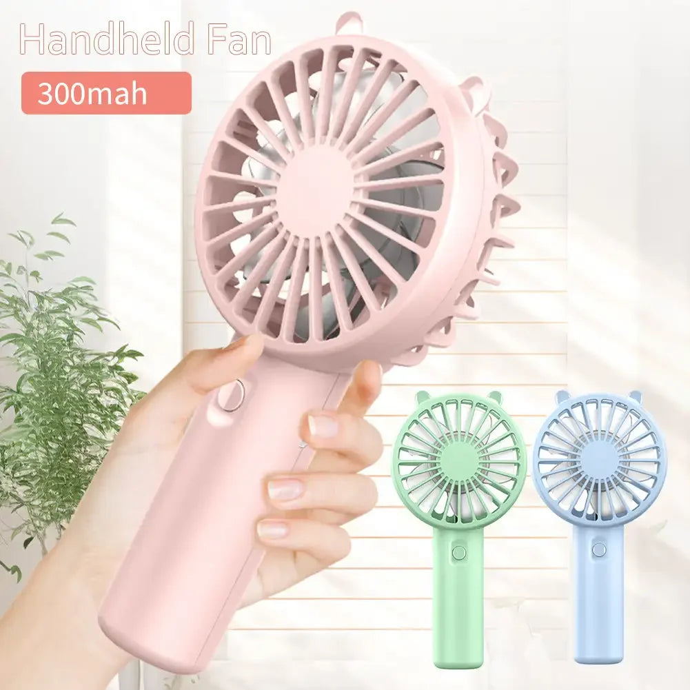 Přenosný USB dobíjecí mini ruční ventilátor – Veyra (1+1 ZDARMA)